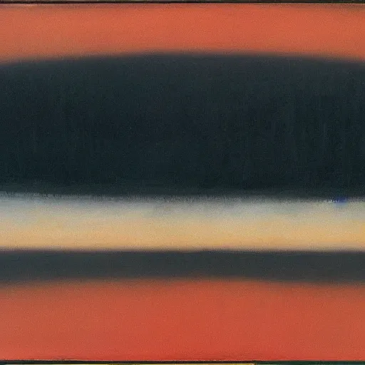 Image similar to the abstract painting'arctic void ', by caspar david friedrich, by rothko