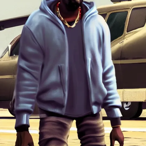 Image similar to Kanye West GTA V cover art