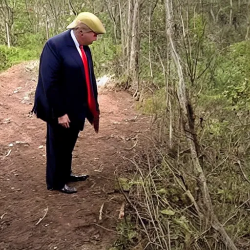 Image similar to donald trump trail cam footage