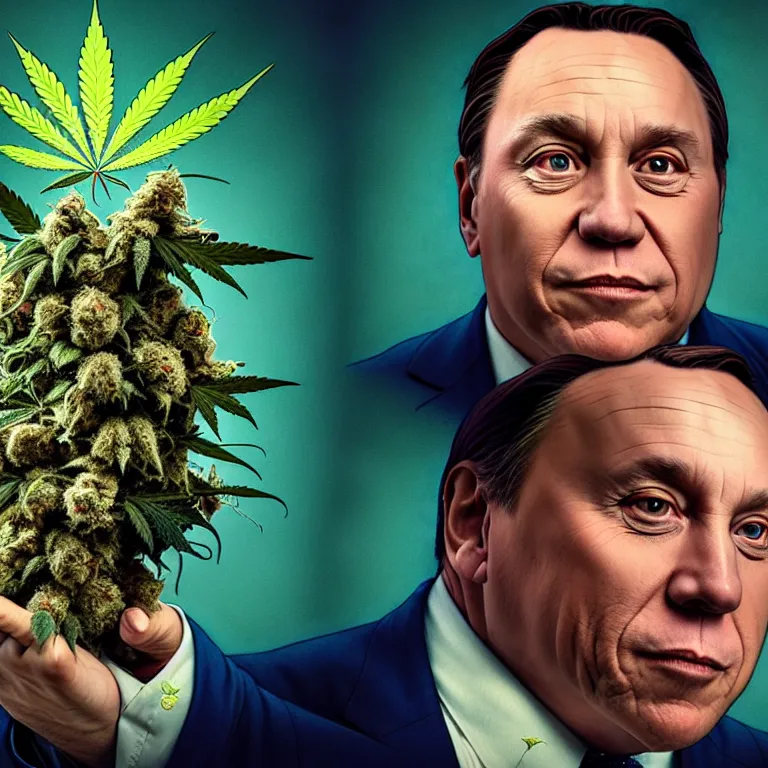 Prompt: a portrait of premier francois legault in 2 0 2 1 with cannabis and quebec flag illustrated by miyazaki by karol bak, james jean, tom bagshaw, rococo, sharp focus, trending on artstation, cinematic lighting, hyper realism, octane render, 8 k, hyper detailed, vivid, ultra detailed, highly detailed