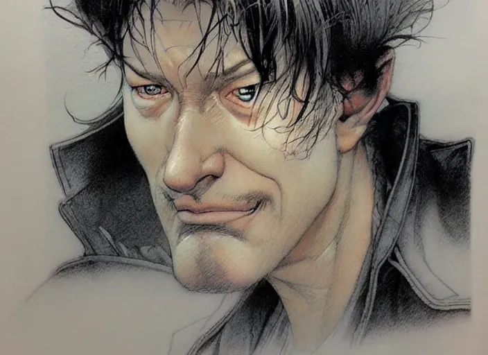 Prompt: a portrait of the sandman, by takehiko inoue and kim jung gi and thomas kinkade, masterpiece illustration, realistic face and anatomy