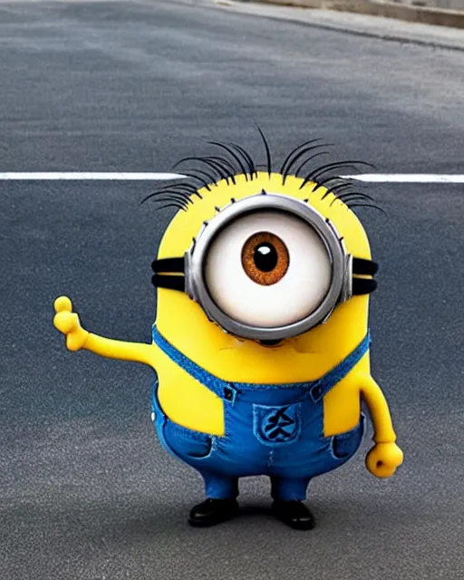 Image similar to a minion that looks exactly like benjamin netanyahu