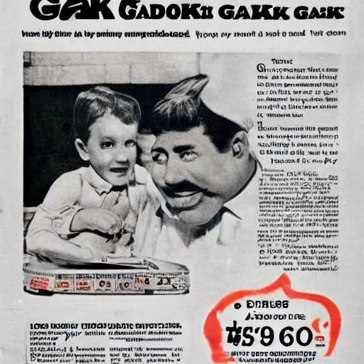 Image similar to advertisement for GAK