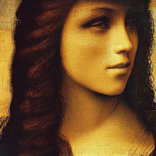 Image similar to beyonce painted by leonardo da vinci