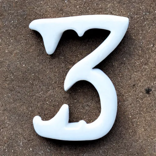 Image similar to letter s in the shape of a stone