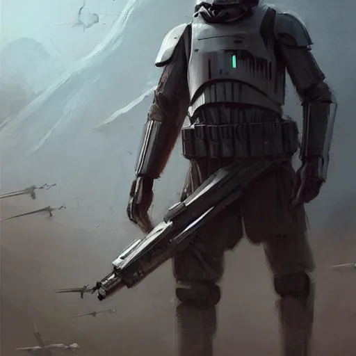 Image similar to star wars concept art by greg rutkowski, soldier wearing the tactical gear of the galactic alliance, digital painting, artstation, concept art, smooth, sharp foccus ilustration, artstation hq