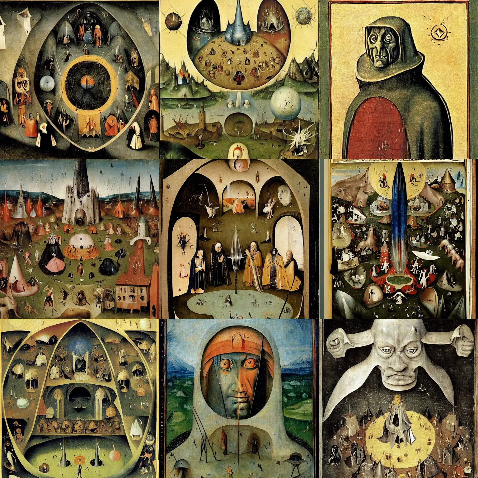 Prompt: silmarillion painted by hieronymous bosch