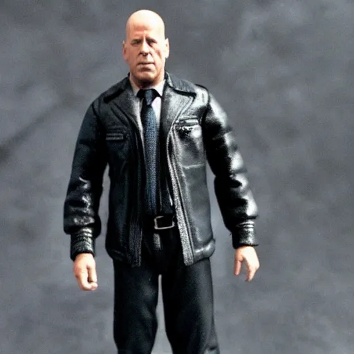 Prompt: bruce willis as an action figure.