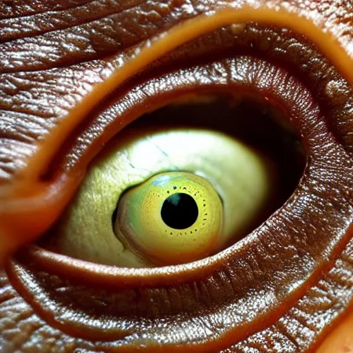 Image similar to a slug with a giant eyeball on its back