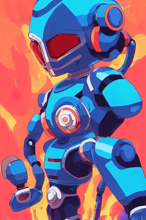 Image similar to robot ninja mask helmet megaman x zero rockman 2 0 2 2 switch game boss legacy collection fanart artsation, art gta 5 comics, behance hd by jesper ejsing, by rhads, makoto shinkai and lois van baarle, ilya kuvshinov, rossdraws global illumination ray tracing