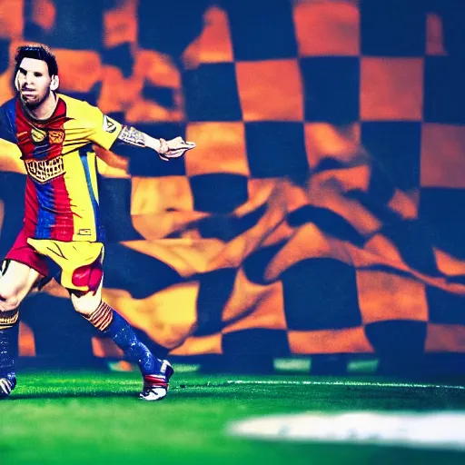 Image similar to photography of Lionel Messi, cinematic, award winning photography by Leonardo Espina