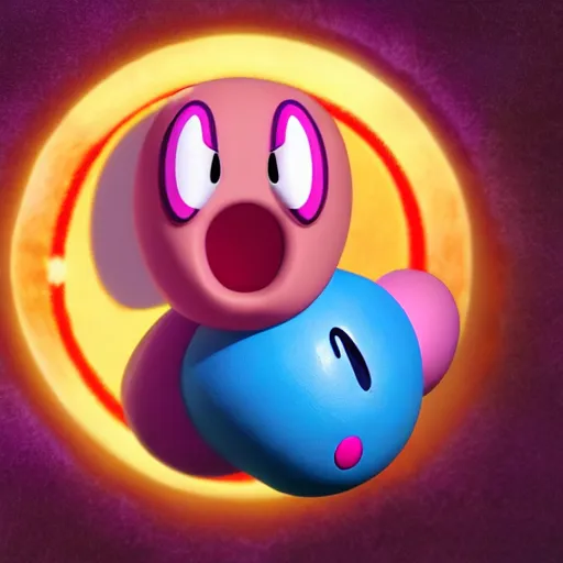 Prompt: biblically accurate kirby, high resolution photo