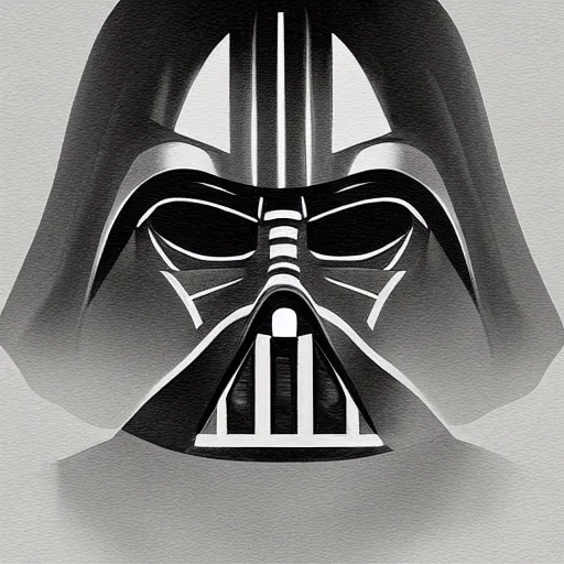 Prompt: portrait of darth vader in samurai style, highly detailed, centered, digital painting