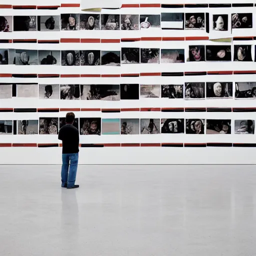 Image similar to extreme long shot photographic Portrait of a man studying the possibility of using memory for irreparable purposes, by Wolfgang Tillmans