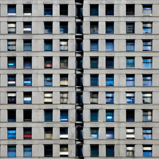 Image similar to a very tall building with lots of windows, a photo by andreas gursky, shutterstock contest winner, modular constructivism, constructivism, orthogonal, 1 9 9 0 s