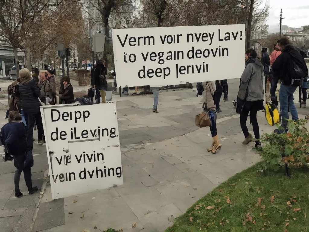 Prompt: a sign that says very deep learning