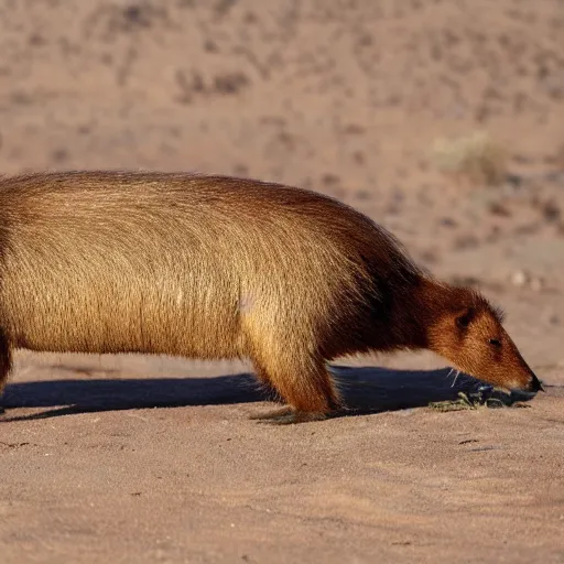 Prompt: golden capybara trophy