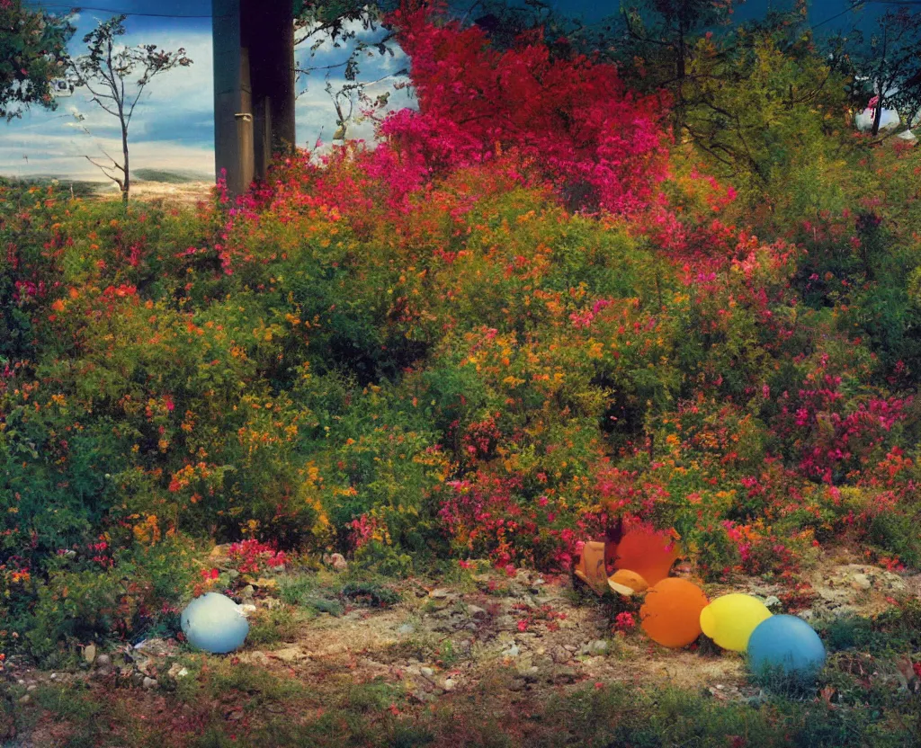 Prompt: a brigth colorful landscape by philip lorca dicorcia