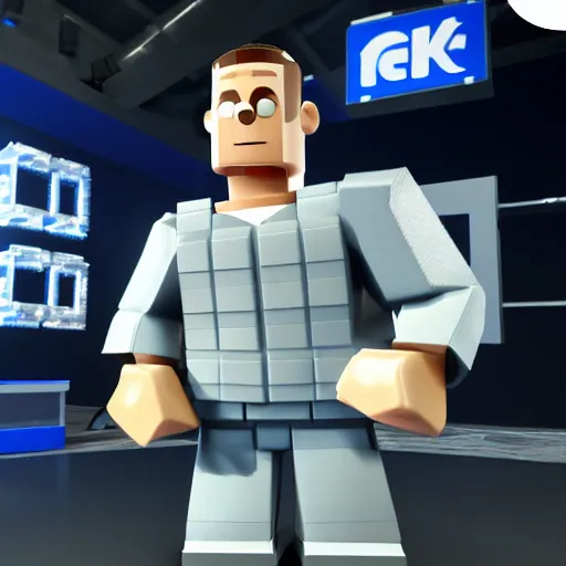 Image similar to John Cena in Roblox 4K detail