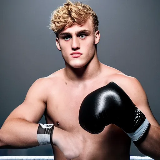 Image similar to a photo of jake paul boxing a unicorn, award winning sports photo, ultra detailed,