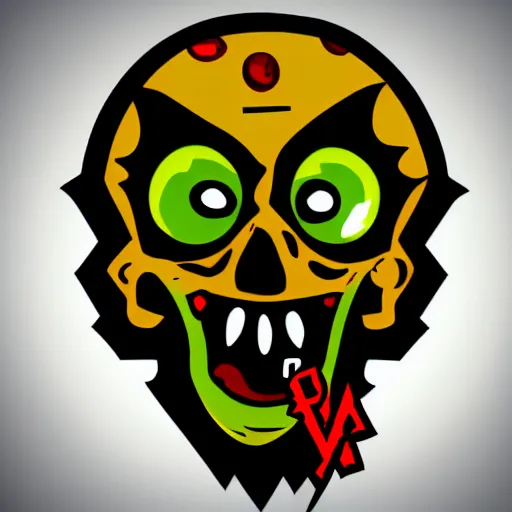 Prompt: angry zombie - head gta v game symbol, style of stephen bliss, zombie - apocalypse, icon, icon, unreal engine, octane render