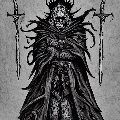 Prompt: lich king by tim burton