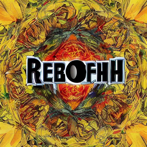 Prompt: cover art for the song which is named Rebirth