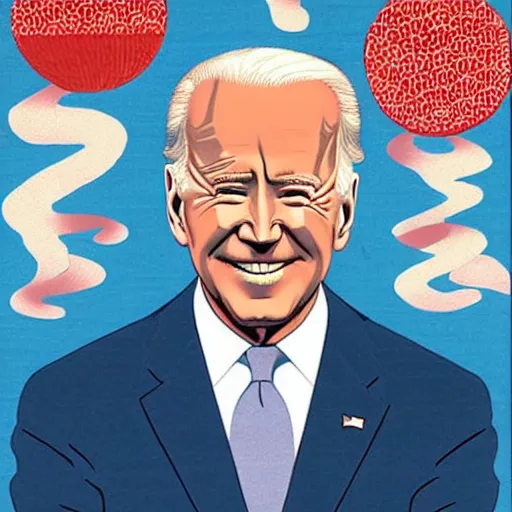 Prompt: Joe Biden, ukiyo-e