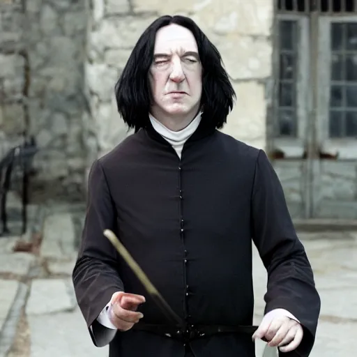 Image similar to professor snape played by anthony fascist