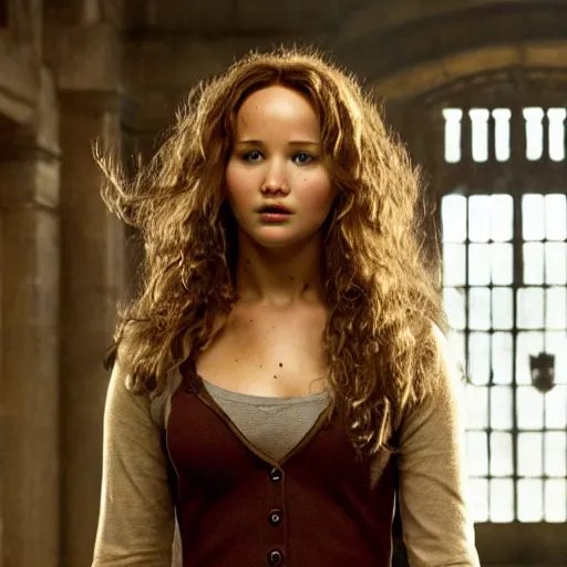 Image similar to jennifer lawrence as hermione granger