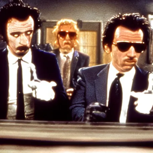 Image similar to muppets in the film reservoir dogs