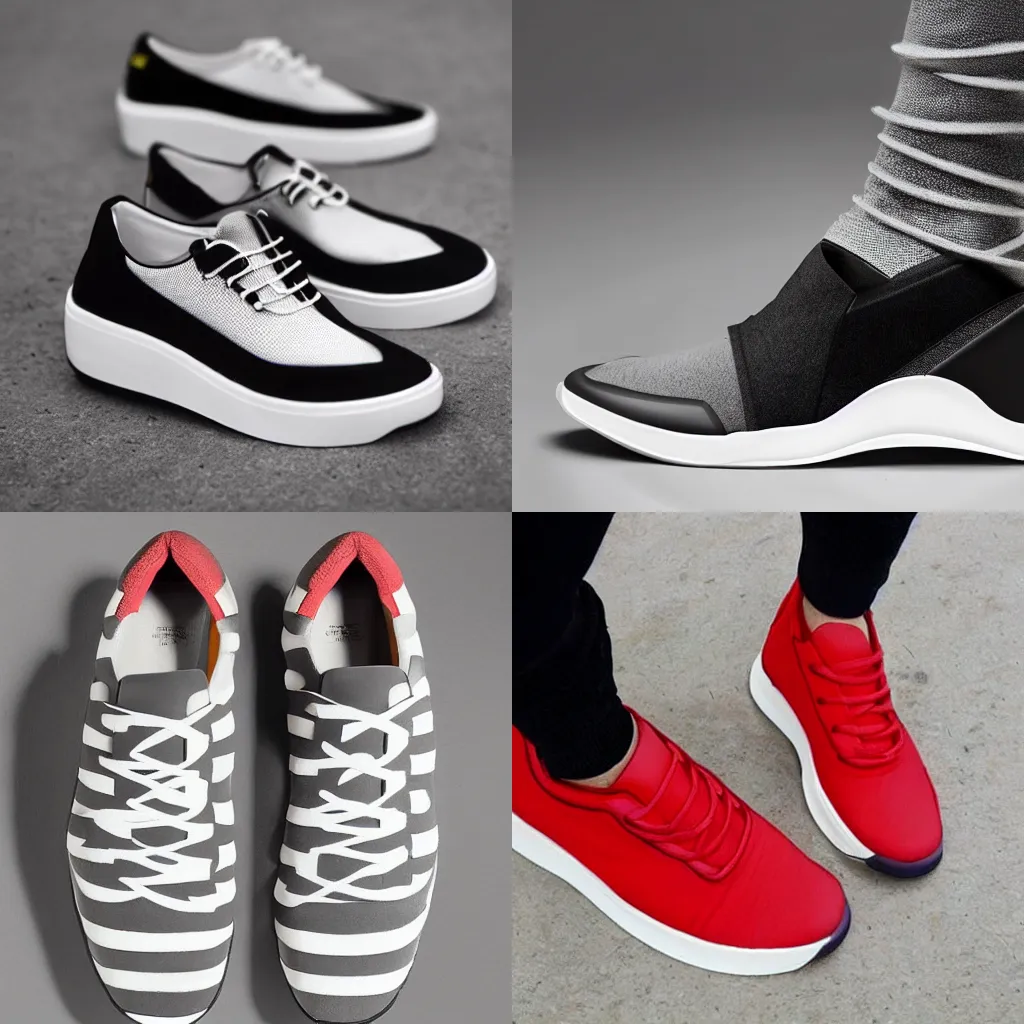 geometric sneaker inspired by the bauhaus design | Stable Diffusion ...