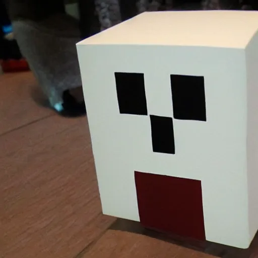 Image similar to real life minecraft ghast, highly realistic