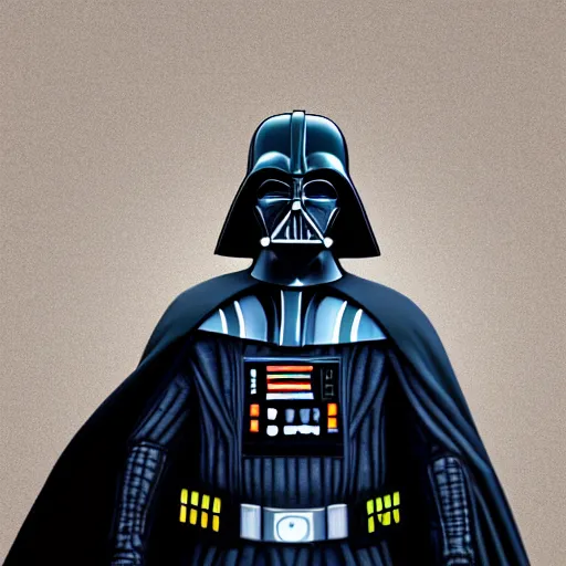 Prompt: Darth Vader dressed as Batman