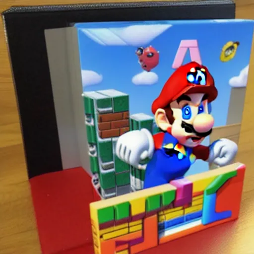 Prompt: a Mario 64 personalized copy
