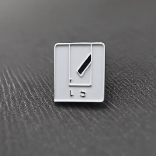 Image similar to a photo of a retro 1 9 6 0 s minimalistic plain fire flames warning label enamel pin, studio lighting, behance