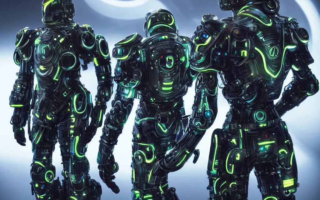 Image similar to war, diverse gauss cybersuits, from behind, wide wide angle, vivid, elaborate, highly detailed, beautiful lighting