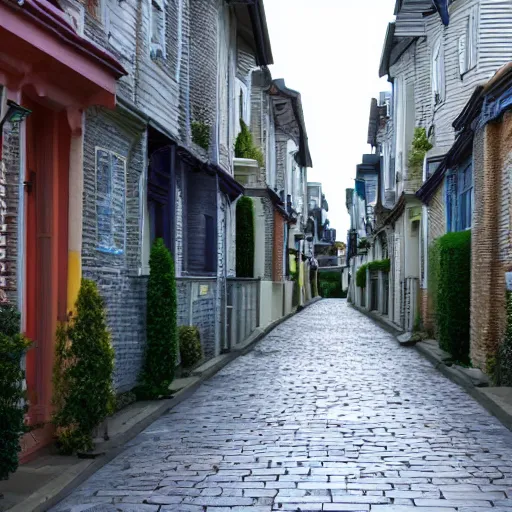 Image similar to a covered residential street