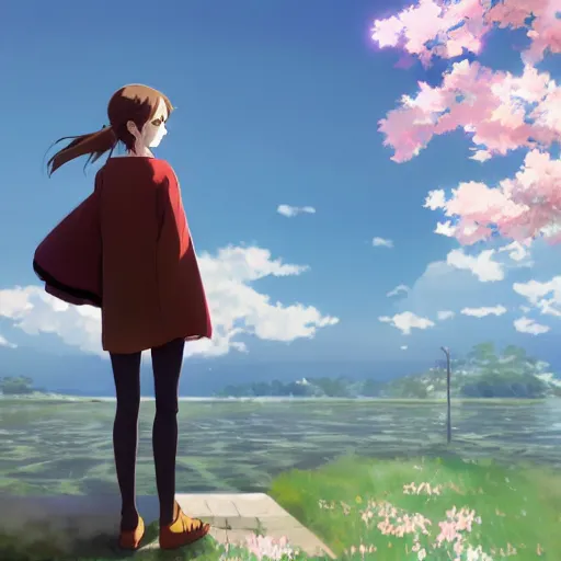 Prompt: emma watson by makoto shinkai