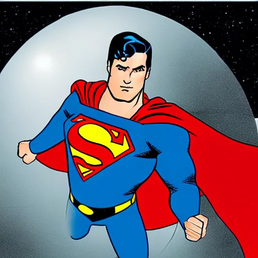 Prompt: superman attacks the death star