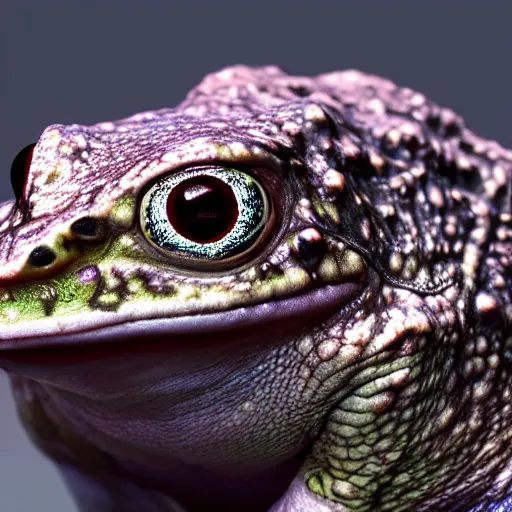 Image similar to hyperrealistic dslr film still of info wars alex jones disguised as frog, stunning 8 k octane comprehensive 3 d render, inspired by istvan sandorfi & greg rutkowski & unreal engine, perfect symmetry, dim volumetric cinematic lighting, extremely hyper - detailed, extremely lifelike attributes & lifelike texture, intricate, masterpiece, artstation, stunning