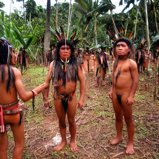 Image similar to photo of a yanomami indigenous