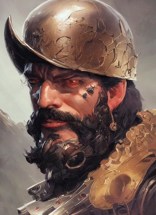 Prompt: Portrait of Captain Black beard, marvel comics, dark, intricate, highly detailed, smooth, artstation, digital illustration by Ruan Jia and Mandy Jurgens and Artgerm and Wayne Barlowe and Greg Rutkowski and Frank Frazetta