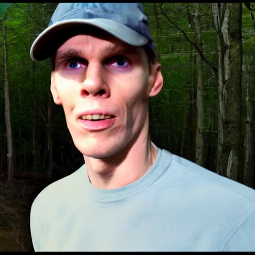 Prompt: Jerma985 caught on Trailcam, 4k, high definition