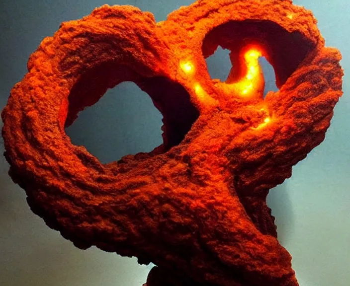 Prompt: a lava sculpture of a beautiful flower, realistic painting by studio ghibli and greg rutkowski, warm colors, beautiful, hyperrealism artstyle, amazing lighting