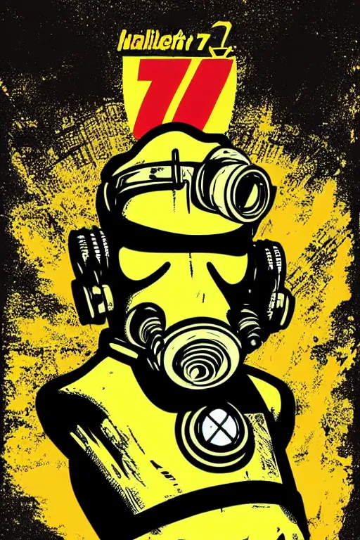 Image similar to fallout 7 6 retro futurist illustration art by butcher billy, sticker, colorful, illustration, highly detailed, simple, smooth and clean vector curves, no jagged lines, vector art, smooth andy warhol style