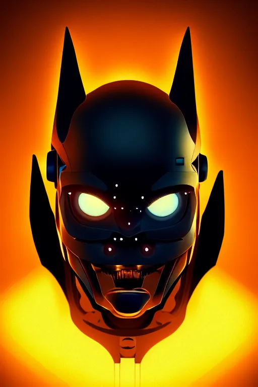 Image similar to a close-up portrait of cyborg bat, dramatic backlighting, golden hour, autochrome, high contrast, highly detailed, sharp focus, digital painting, concept art, illustration, rock, chiaroscuro, trending on artstation, art Steven Stahlberg and Goya