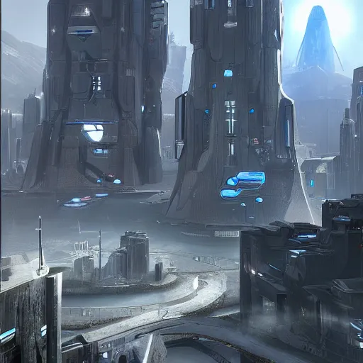 Prompt: a sci-fi city from the future, high detail, realistic, concept art , unreal engine, rendered