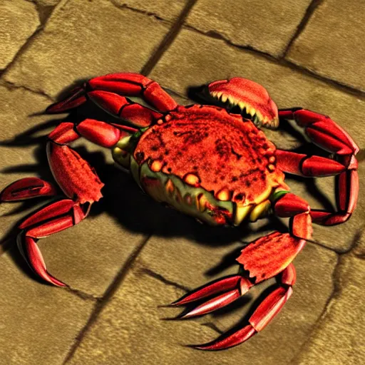 Image similar to sturdy crab monster, dark souls, elden ring