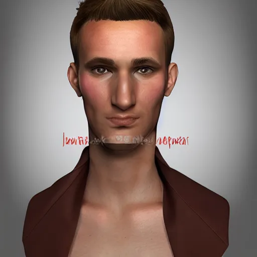 Prompt: an artistic character model design of a very handsome young masculine man